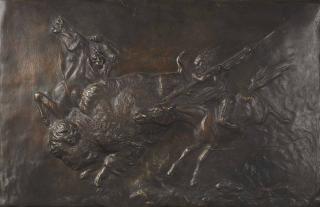 Edward Kemeys - Buffalo Hunt