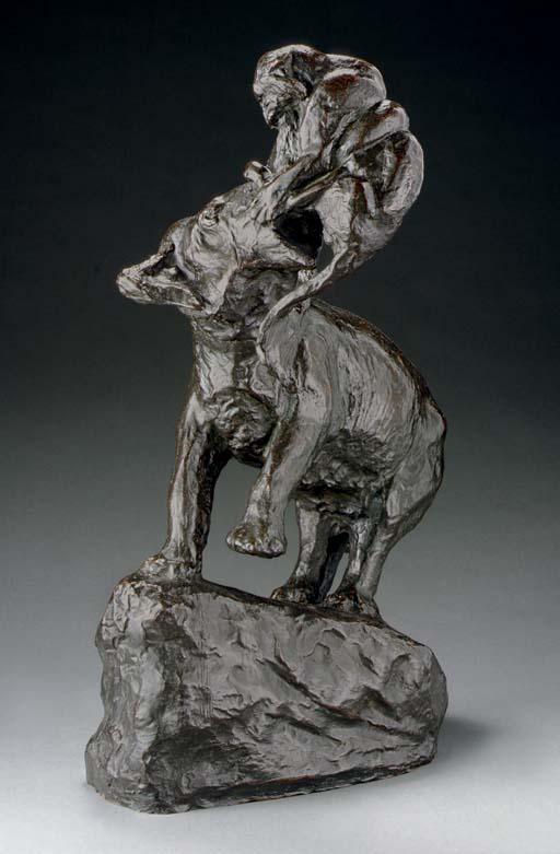 Edward Kemeys - Elephant and Tiger