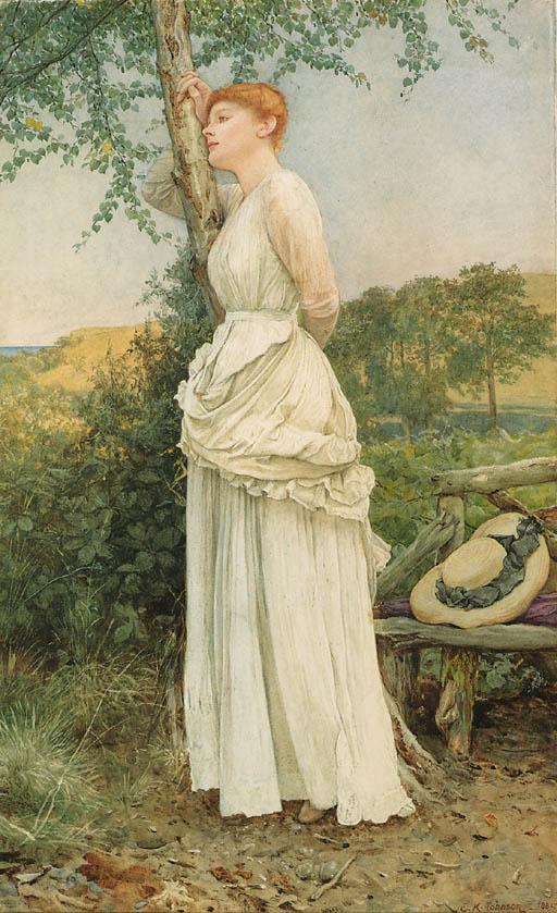 Edward Killingworth Johnson, R.W.S. - The Trysting Place
