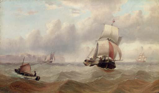 Edward King Redmore - Shipping in the Channel