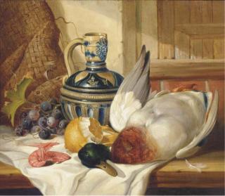 Edward Ladell - A festive meal of fresh mallard
