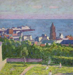 Edward Le Bas, R.A. - Brighton from Clifton Terrace