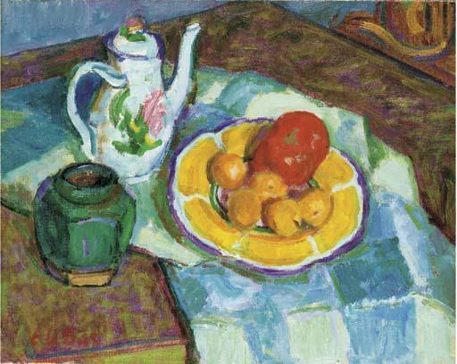 Edward Le Bas, R.A. - Still life with coffee pot