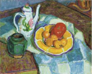 Edward Le Bas, R.A. - Still life with coffee pot