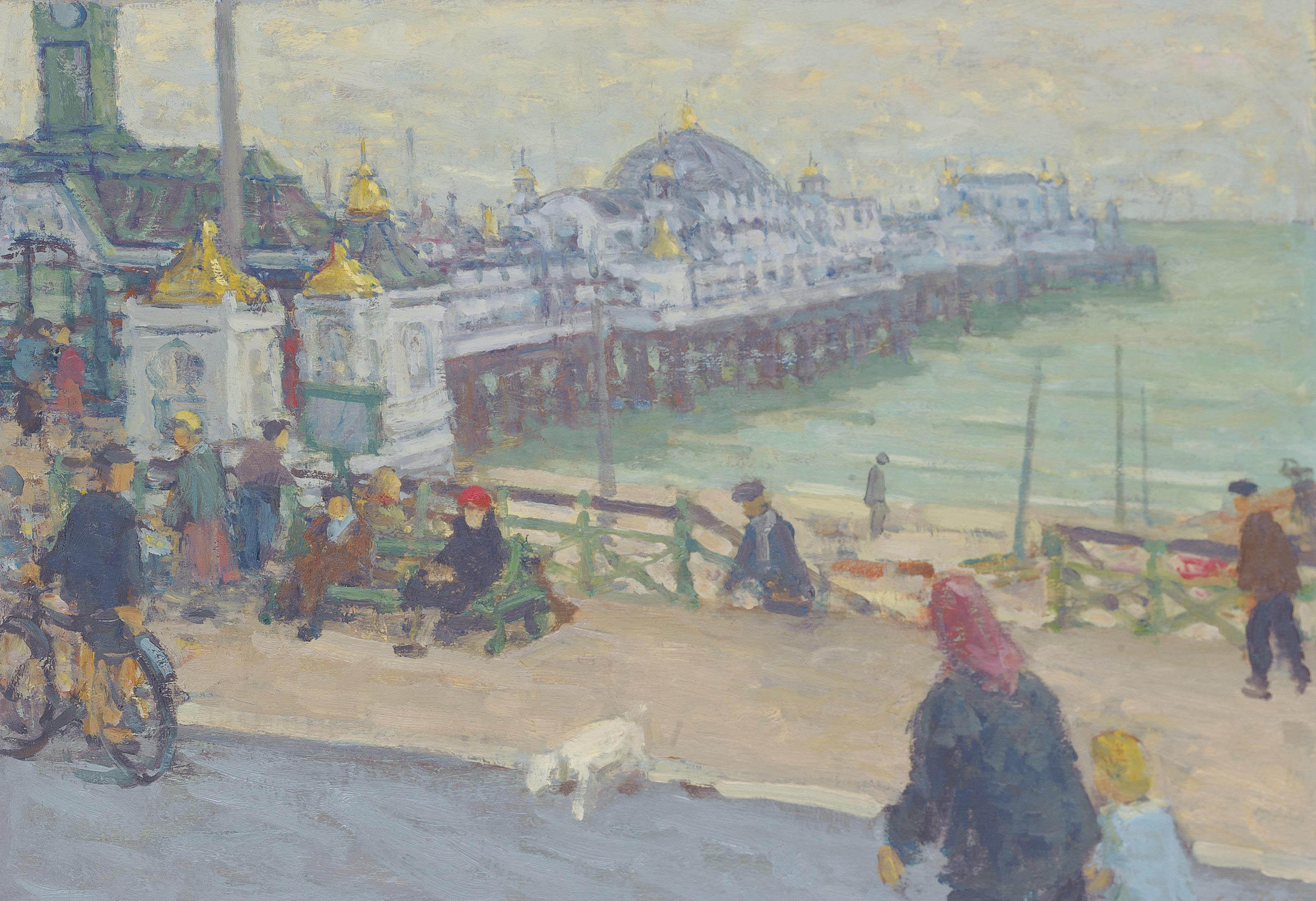 Edward Le Bas, R.A. - The Palace Pier, Brighton