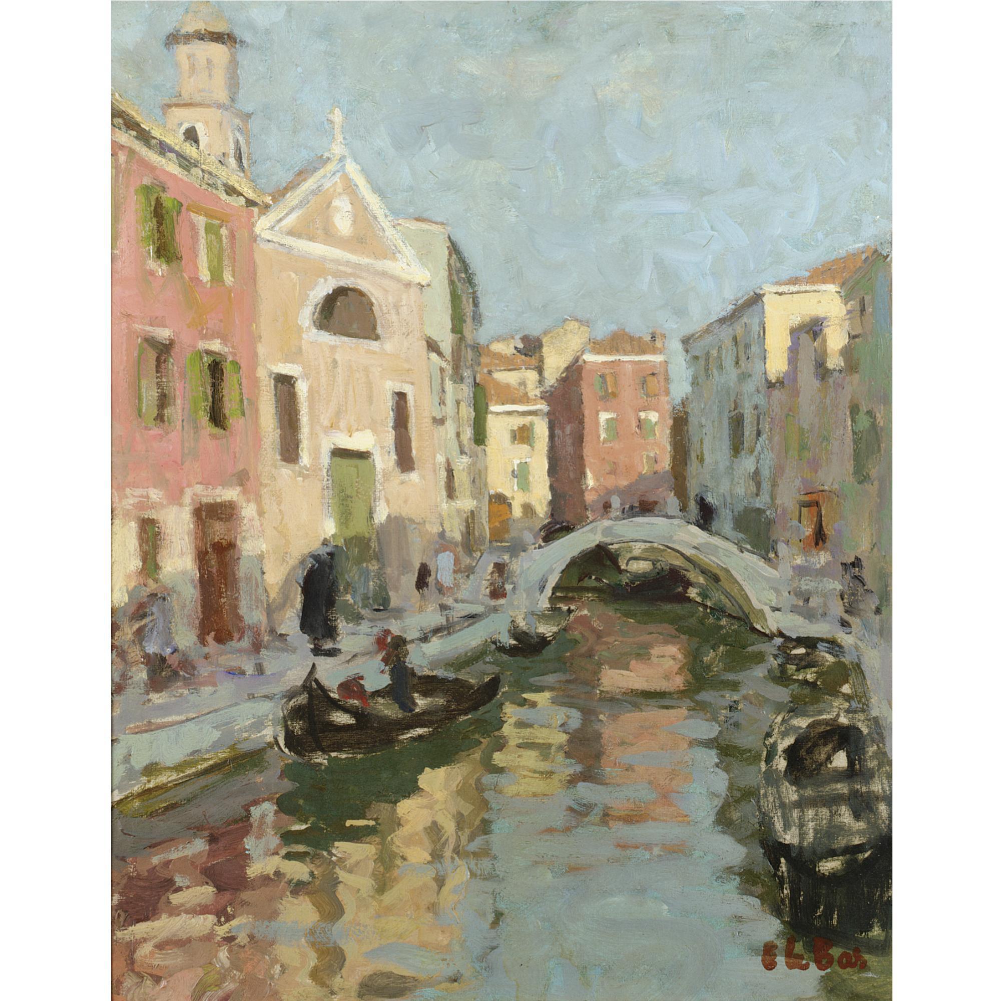 Edward Le Bas - Venetian Canal