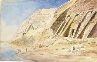 Edward Lear - Abu Simbel, Upper Egypt