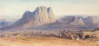Edward Lear - Arabs Approaching Mount Sinai