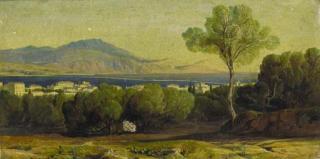 Edward Lear - Argostóli and the Black Mountain, Cephalonia