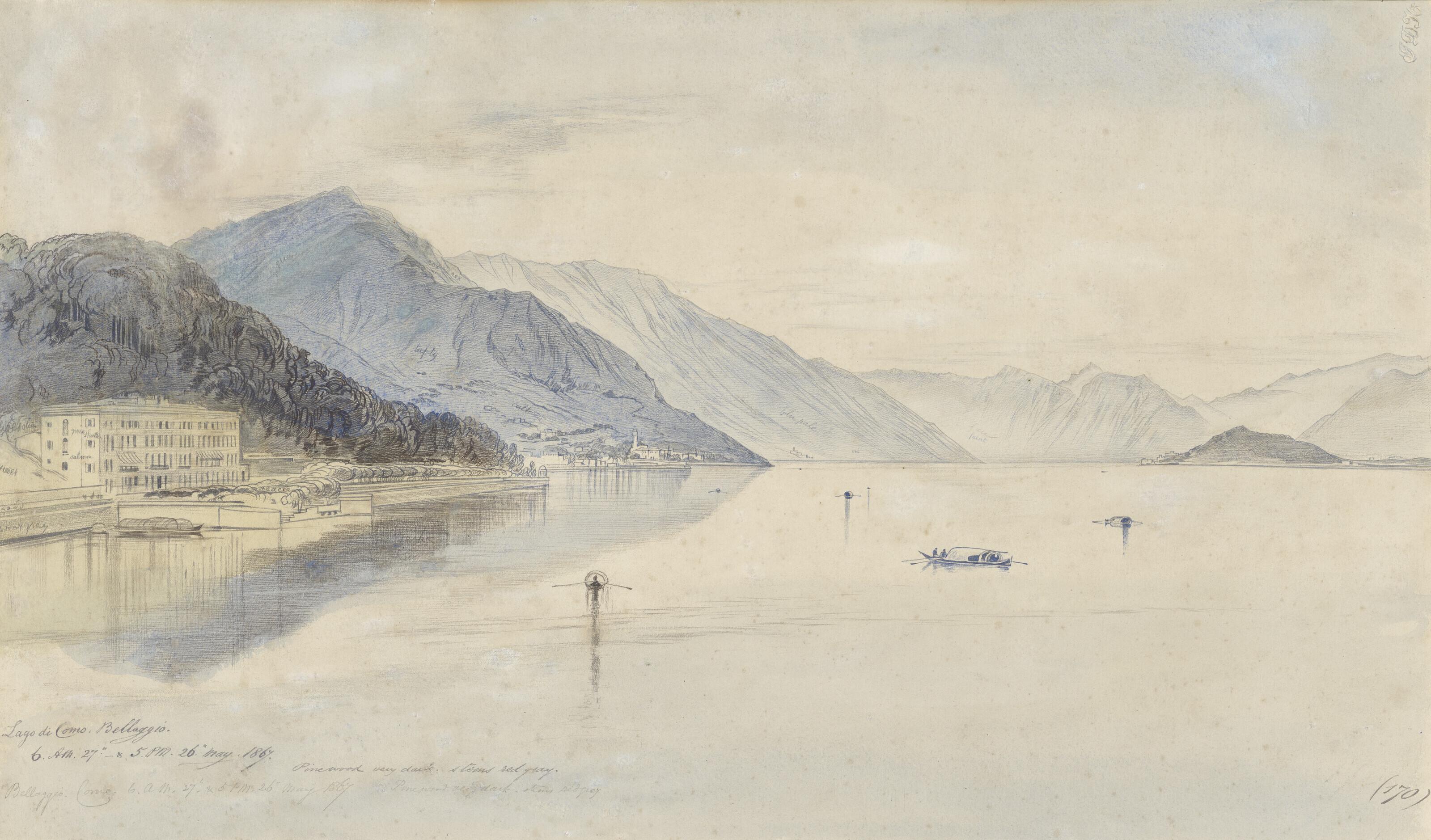 Edward Lear - Bellagio, Lago di Como