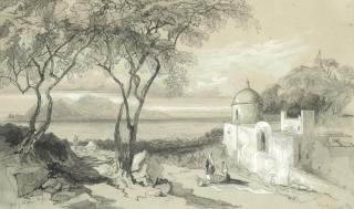 Edward Lear - \'Capri, from above Mafsa\'