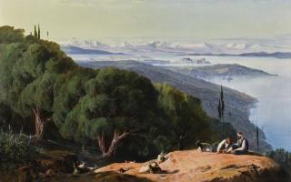 Edward Lear - Corfu From The Hill Of Gastouri