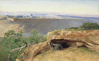 Edward Lear - Jerusalem Looking North West