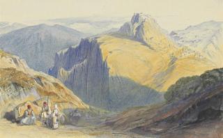 Edward Lear - Karitena in Arcadia, Greece