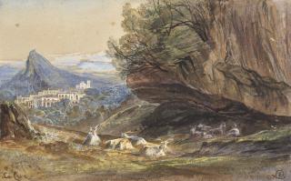 Edward Lear - La Cava, Italy