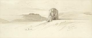 Edward Lear - Landscape With Solitary Tower