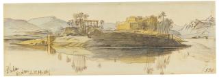 Edward Lear - Philae, Egypt