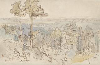 Edward Lear - The Gulf of Brolo from near Kokkinomilia