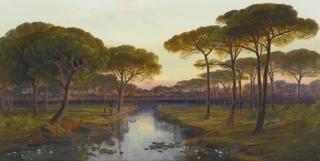 Edward Lear - The Pineta, Ravenna