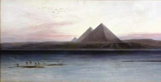 Edward Lear - The Pyramids of Ghizeh