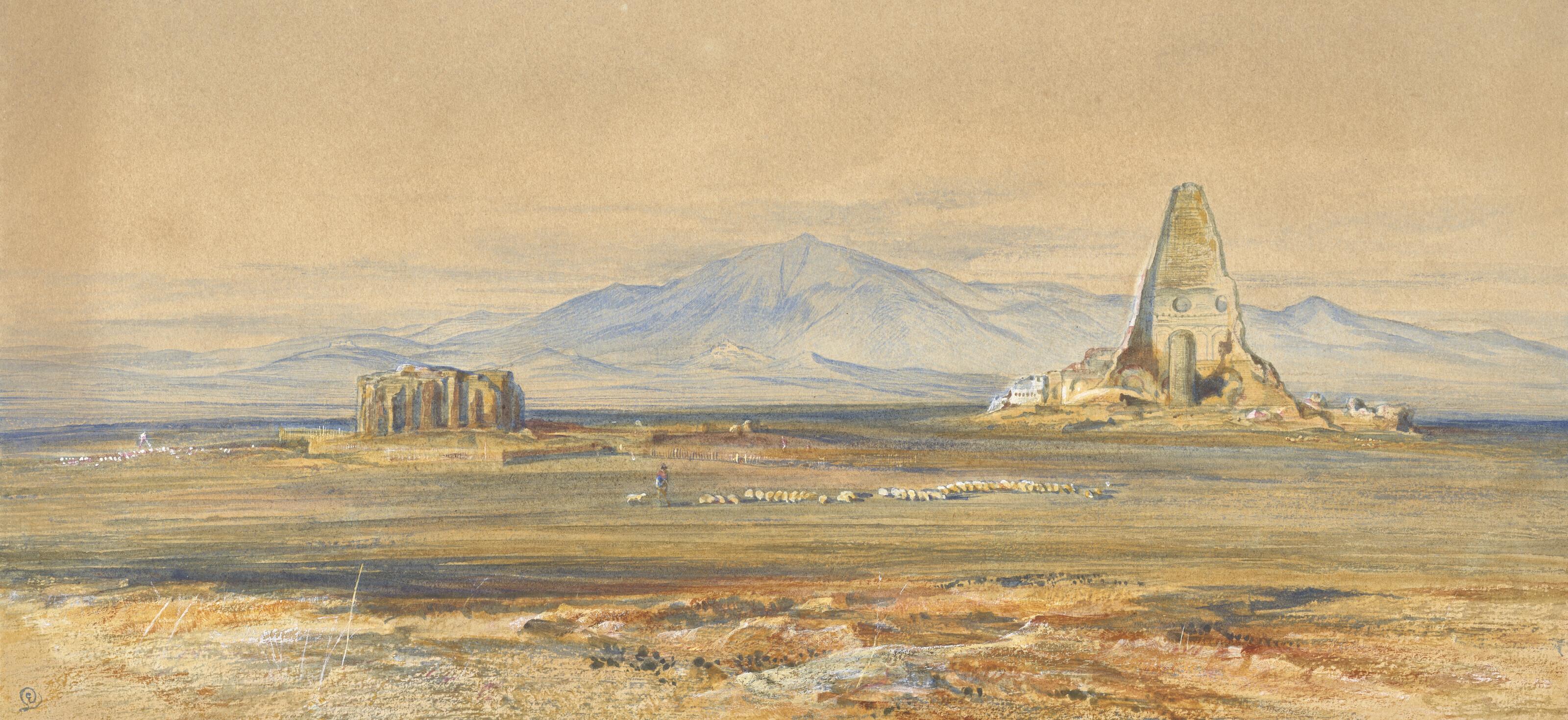Edward Lear - Tor de\'Schiavi, Campagna de Roma