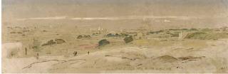 Edward Lear - View Taken From Above Birchichara, Malta