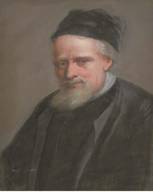 Edward Lutterell - Two Portraits of Gentlemen, Bust-Length, One In Scholastic Robes