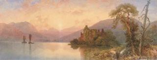 Edward M. Richardson, A.N.W.S. - A calm evening on the loch