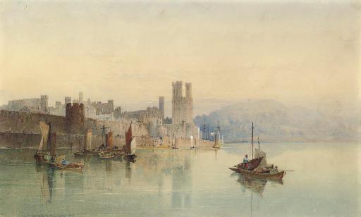 Edward Martindale Richardson - Caernarvon Castle, Caernarvonshire, North Wales