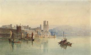 Edward Martindale Richardson - Caernarvon Castle, Caernarvonshire, North Wales