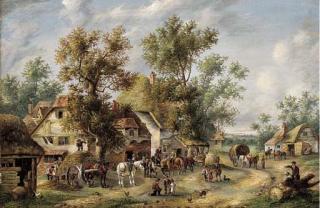 Edward Masters - Mid-day in the village