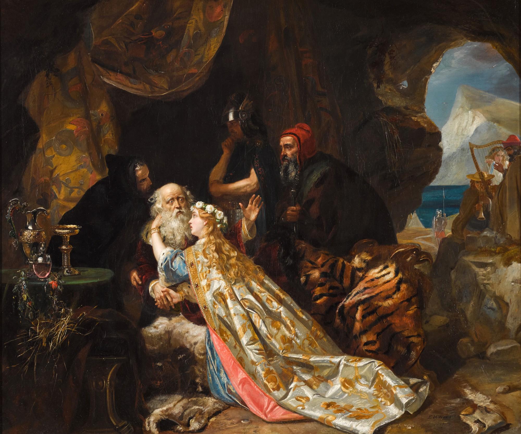 Edward Matthew Ward R.A. - King Lear and Cordelia