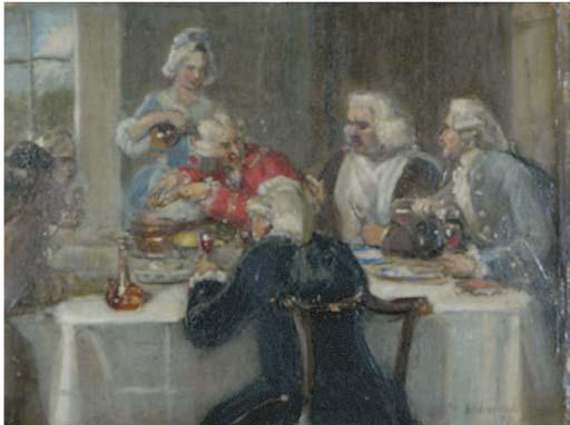 Edward Matthew Ward - The first meeting between John Wilkes and Dr. Johnson, a sketch