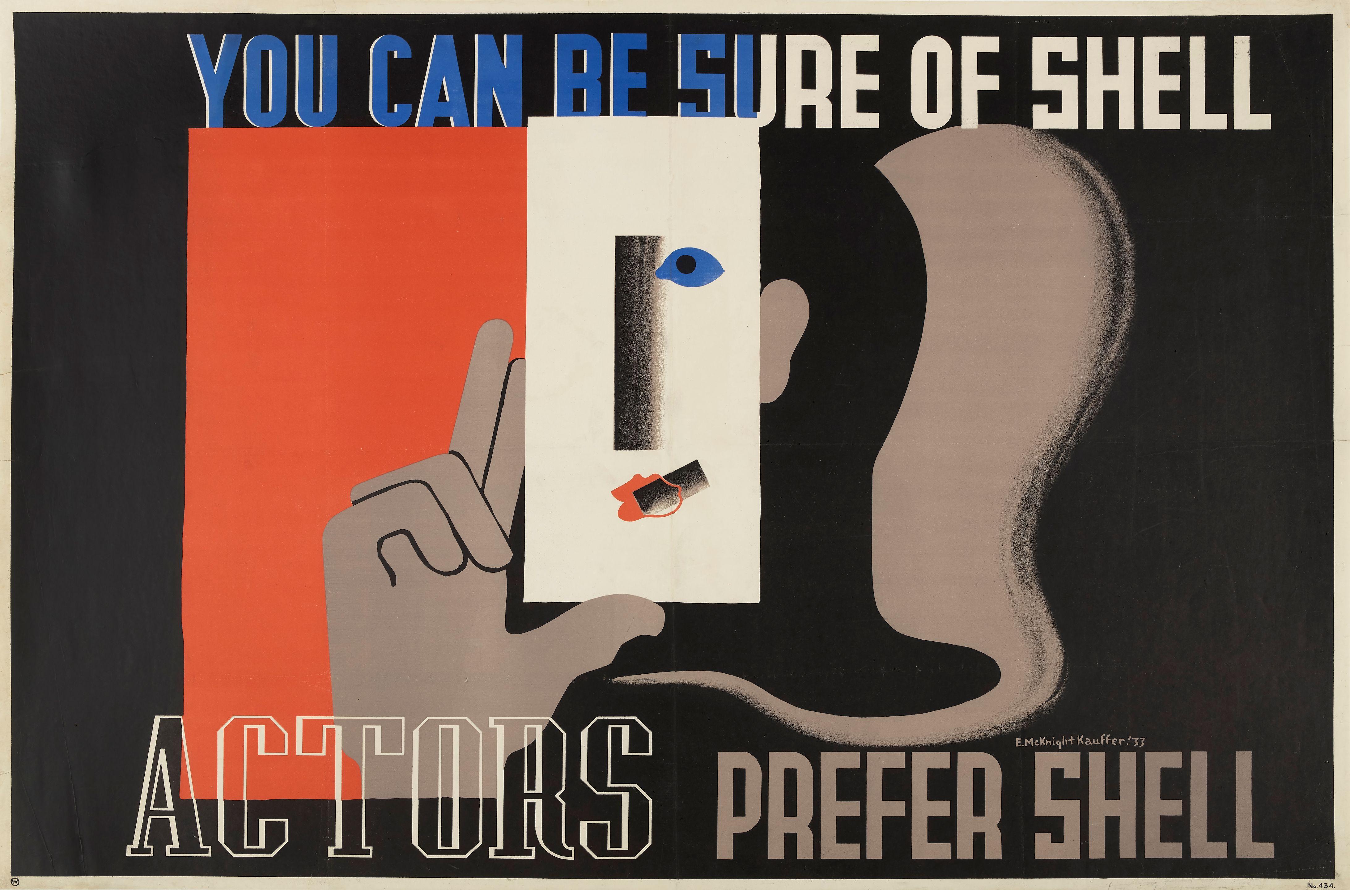 Edward McKnight Kauffer - Actors Prefer Shell