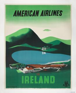 Edward McKnight Kauffer - American Airlines, Ireland