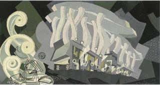 Edward Mcknight Kauffer - Experiment In Green And Grey