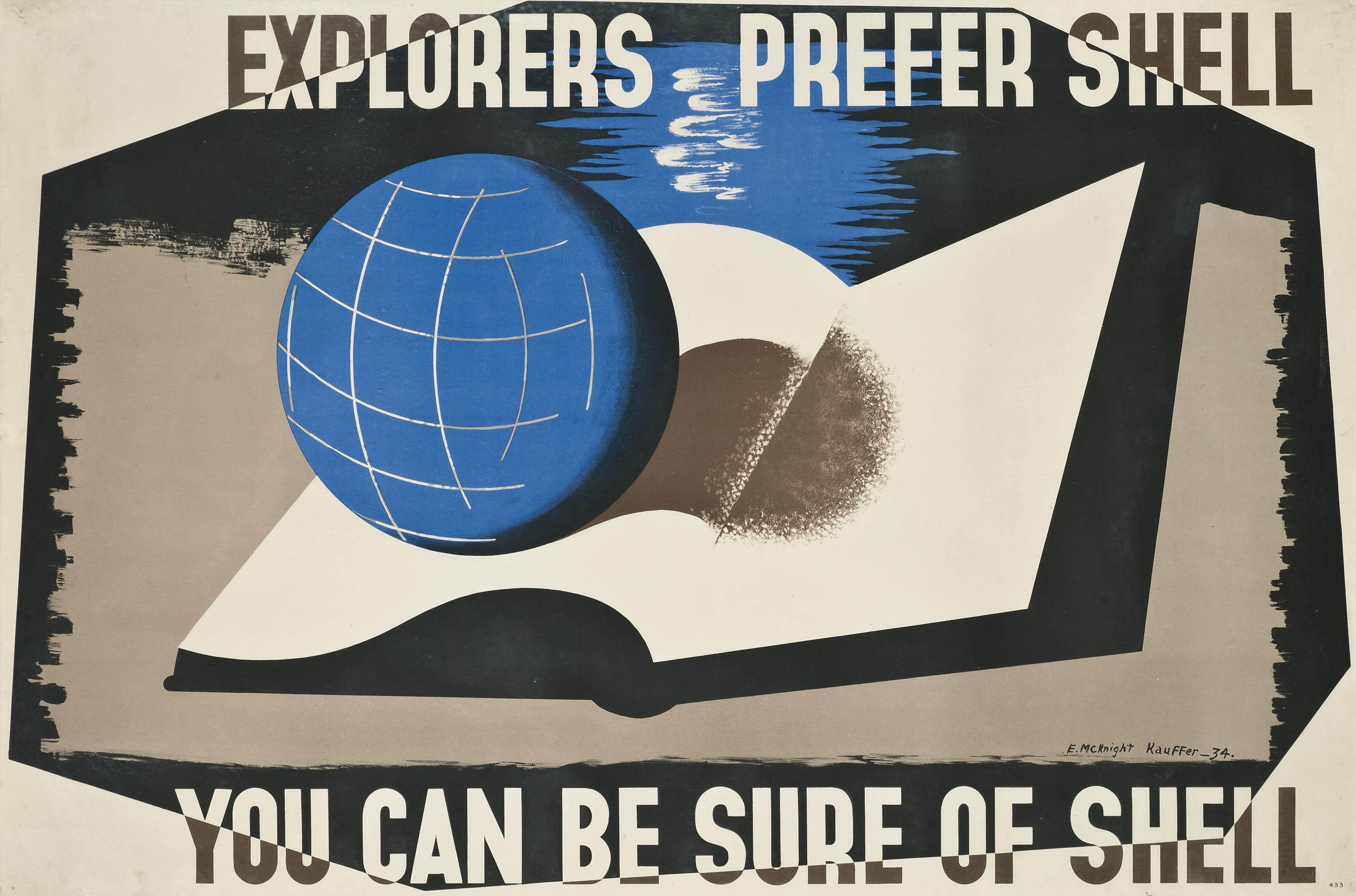 Edward Mcknight Kauffer - Explorers Prefer Shell
