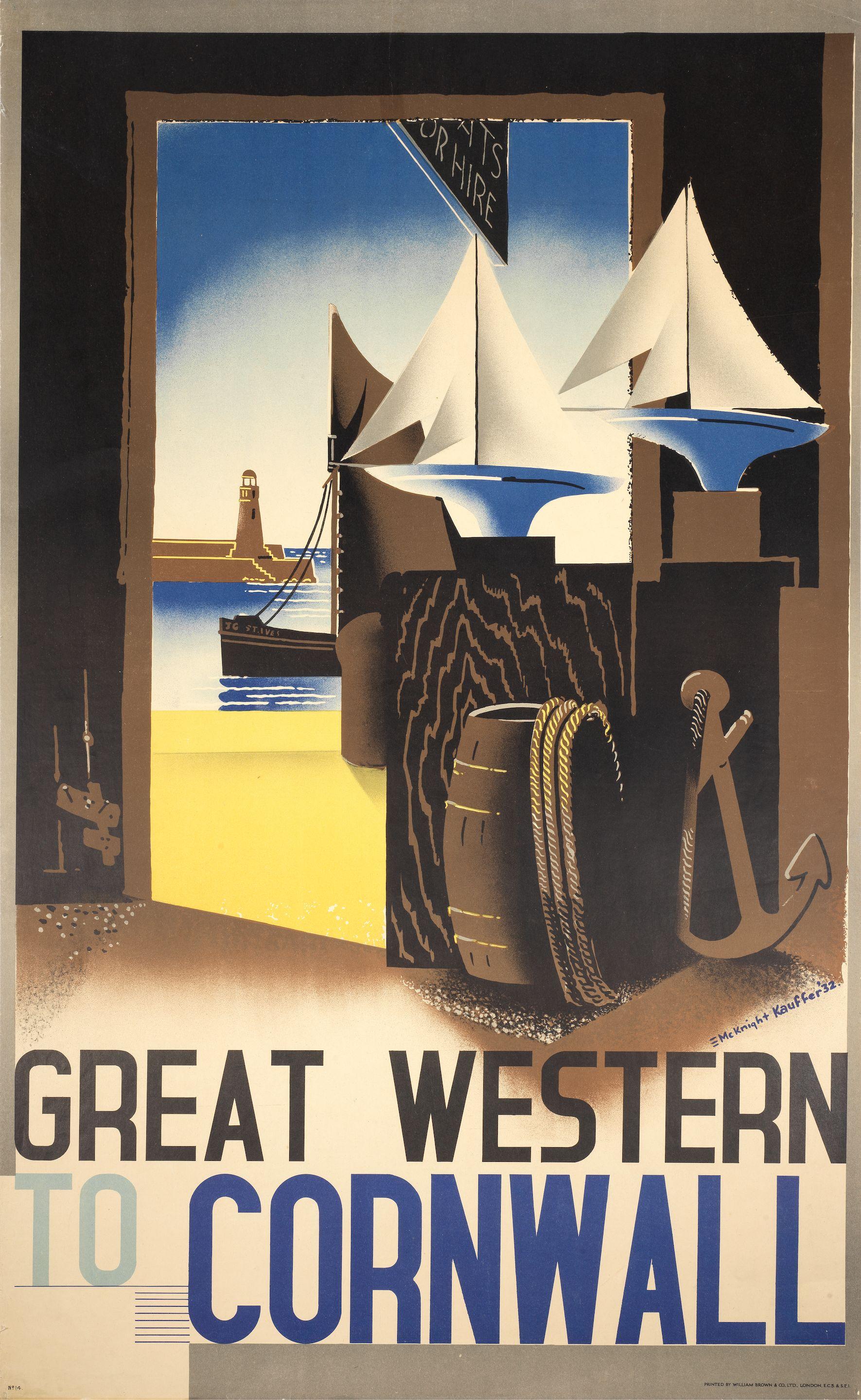 Edward McKnight Kauffer - Great Western To Cornwall