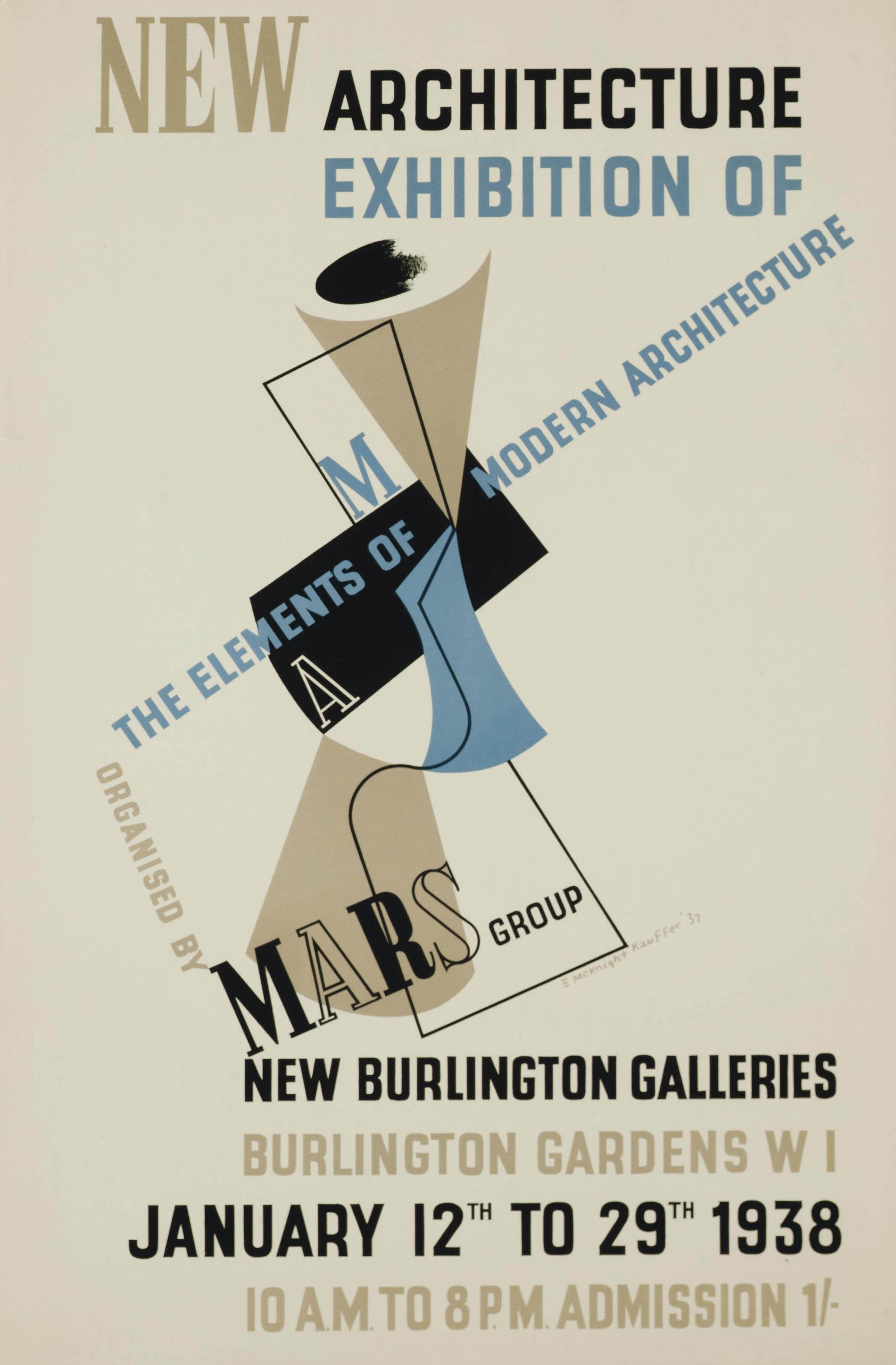 Edward Mcknight Kauffer - M.A.R.S., New Exhibition Of Architecture
