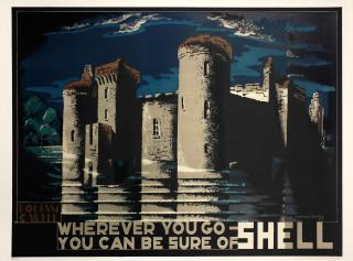 Edward Mcknight Kauffer - You Can Be Sure Of Shell. Bodiam Castle