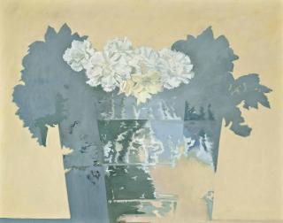 Edward Middleditch, R.A. - Flowers in Blue and Yellow