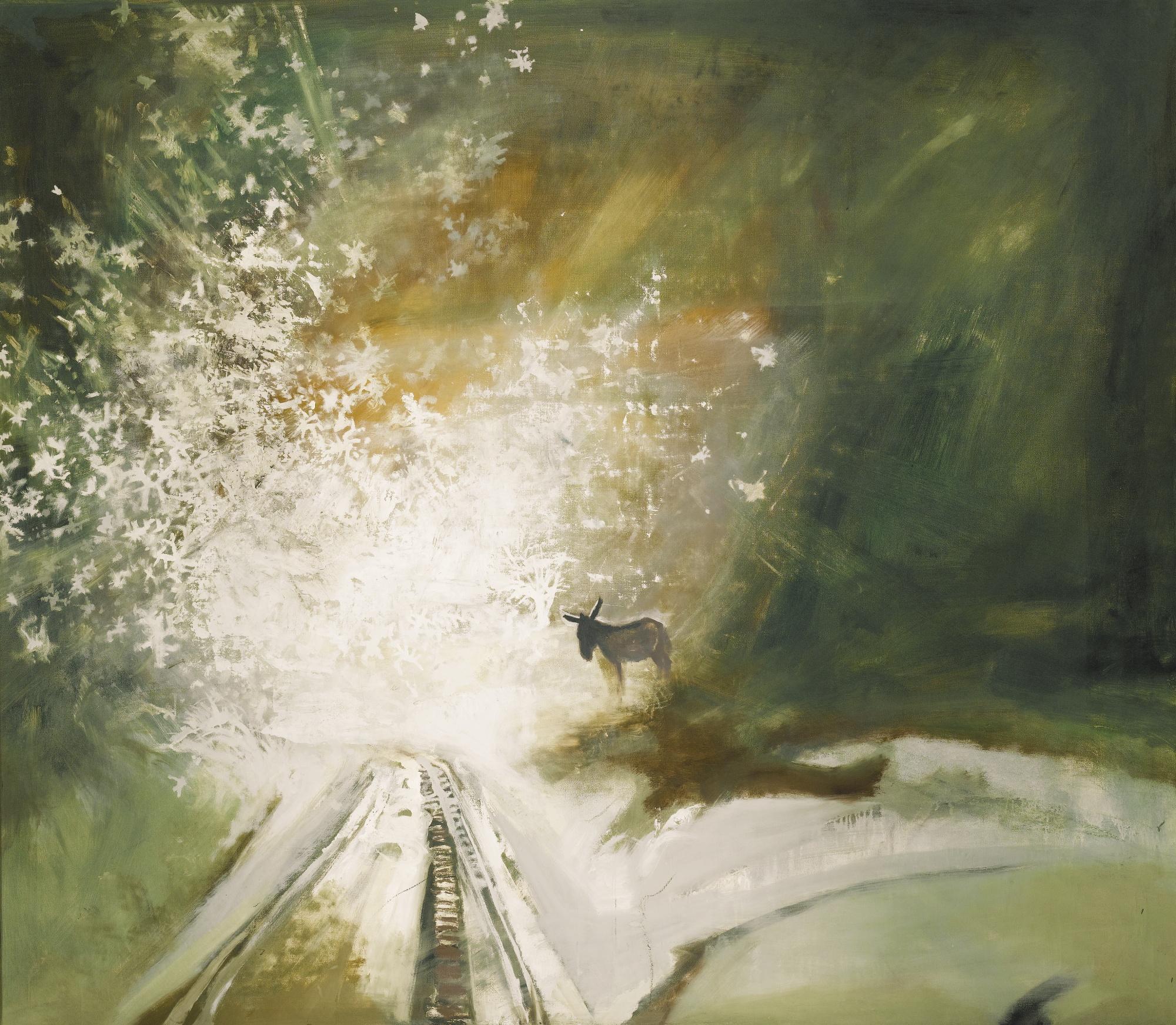 Edward Middleditch, R.A. - Snowstorm And Donkey