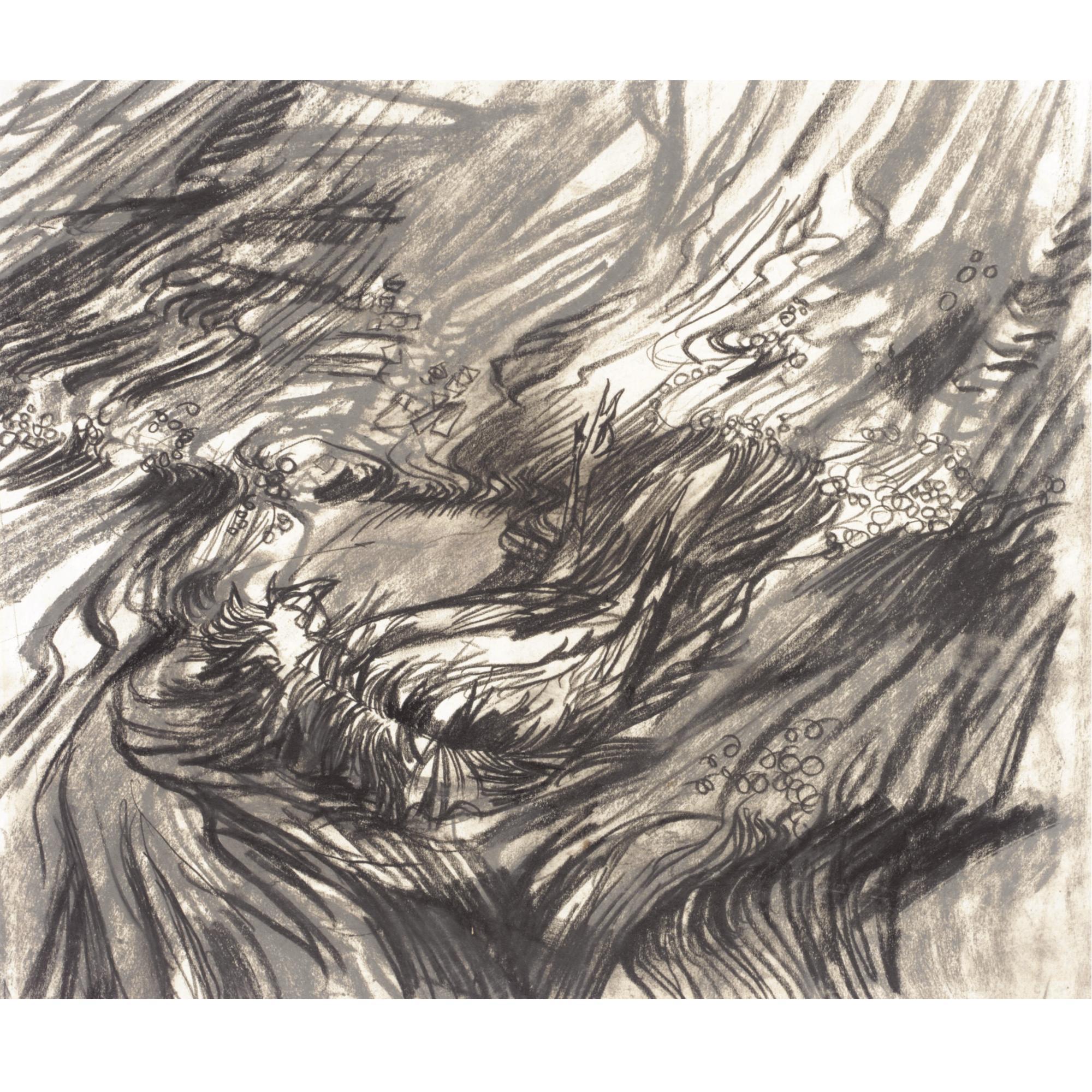 Edward Middleditch - Study For Dead Chicken In A Stream Ii