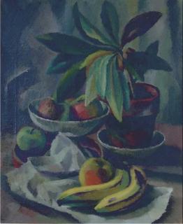 Edward Middleton Manigault - Bananas And Apples In A Compote