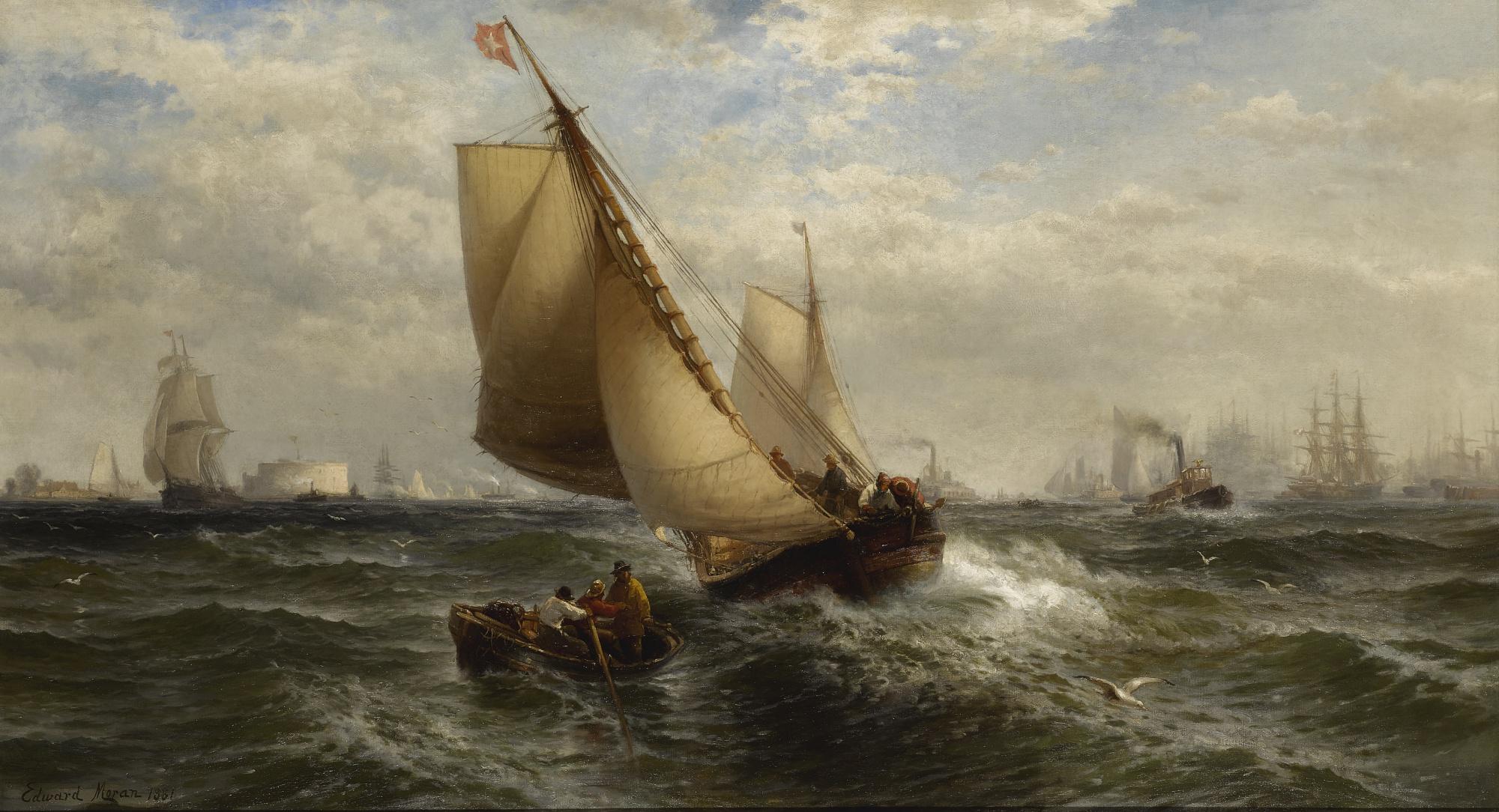Edward Moran - New York Bay