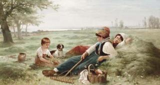 Edward Moran - Noon Day Rest