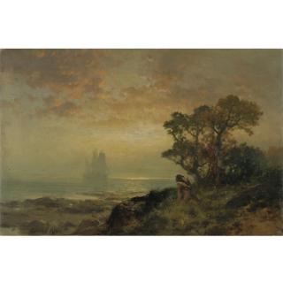 Edward Moran - The First Ship Entering Ny Harbor, Sept. 11, 1609