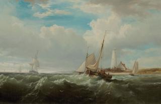 Edward Moran - The Inlet, Sandy Hook, New Jersey