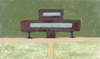 Edward Patrick Byrne - Untitled (House with Pink Path)