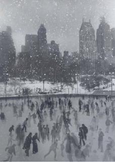 Edward Pfizenmaier - Wollman Rink, 1954; and Empire State Building, 1950
